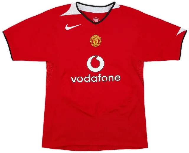 Nike 2004-06 Manchester United Home Shirt - 9/10 - (L.Boys)