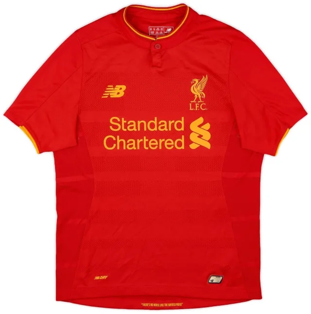 NewBalance 2016-17 Liverpool Home Shirt - 9/10 - (L.Boys)
