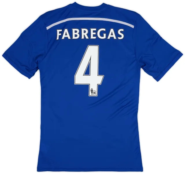 adidas 2014-15 Chelsea Player Issue Home Shirt Fabregas #4 (M)