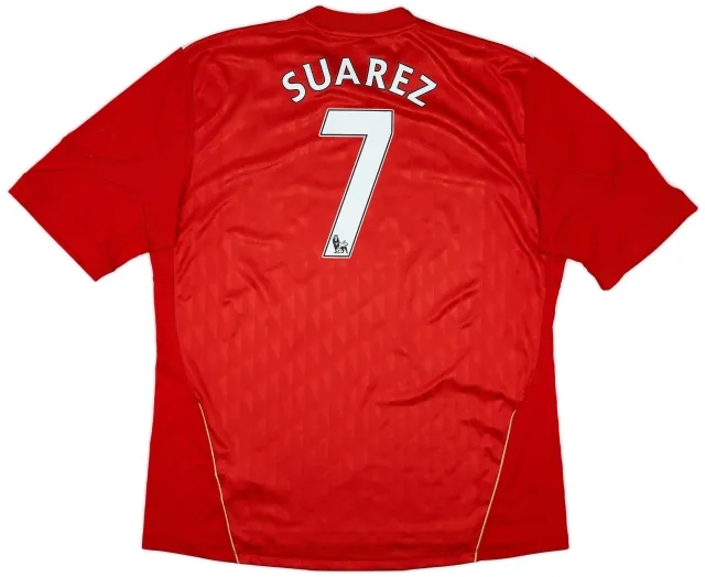 adidas 2010-12 Liverpool Home Shirt Suarez #7 - 5/10 - (XXL)