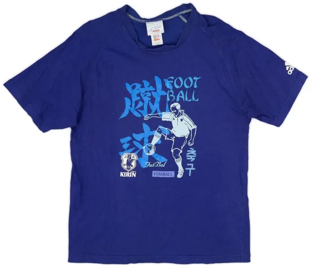 2002 Japan 'Football' adidas Graphic Tee - 6/10 - (M)