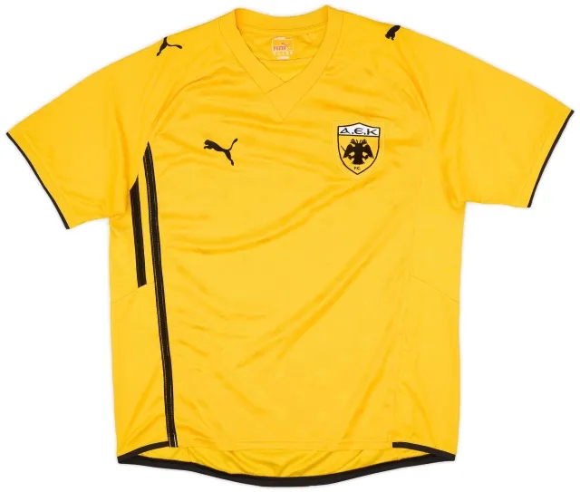 Puma 2010-11 AEK Athens Home Shirt - 8/10 - (XL)
