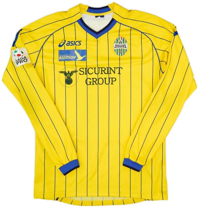 Asics 2010-11 Hellas Verona Away L/S Shirt - 6/10 - (M)