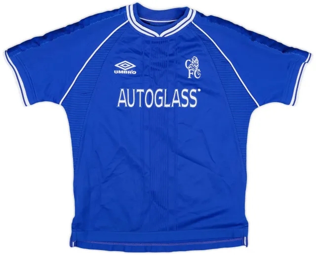 Umbro 1999-01 Chelsea Home Shirt - 8/10 - (L.Boys)