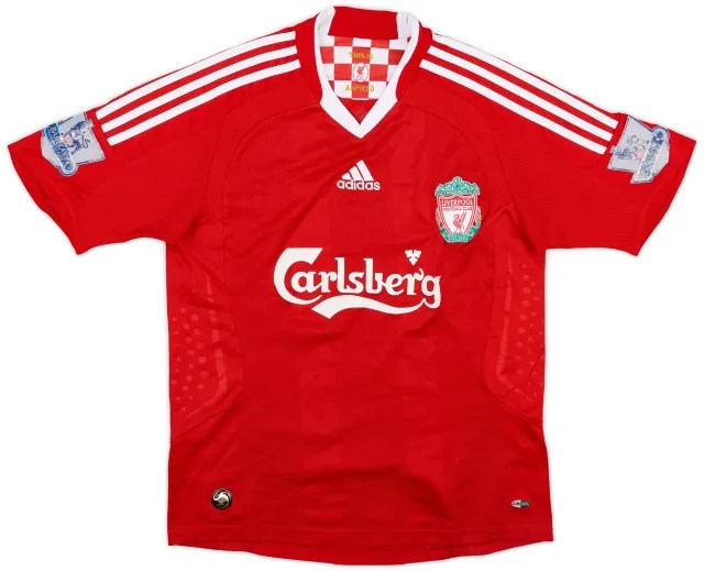 adidas 2008-10 Liverpool Home Shirt - 5/10 - (L.Boys)