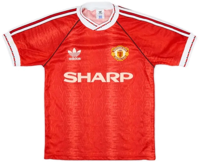 adidas 1990-92 Manchester United Home Shirt - 8/10 - (S)