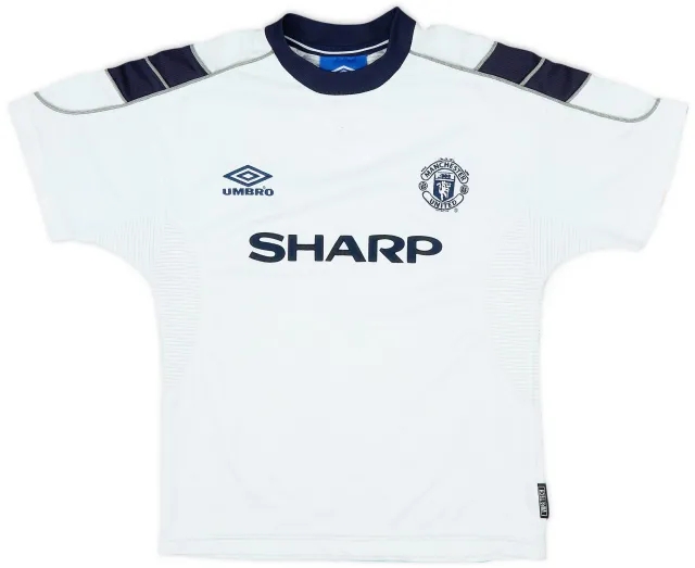 Umbro 1999-00 Manchester United Third Shirt - 8/10 - (M.Boys)