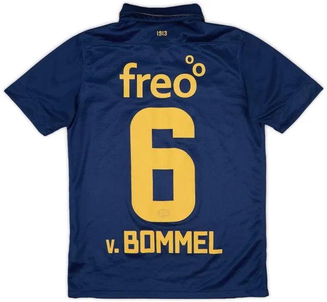 Nike 2013-14 PSV Away Shirt v. Bommel #6 - 8/10 - (L.Boys)