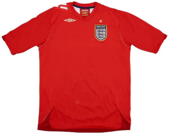 Umbro 2006-08 England Away Shirt - 8/10 - (XL.Boys)
