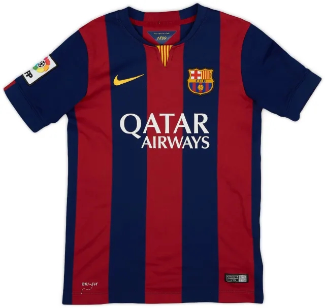 Nike 2014-15 Barcelona Home Shirt - 8/10 - (M.Boys)