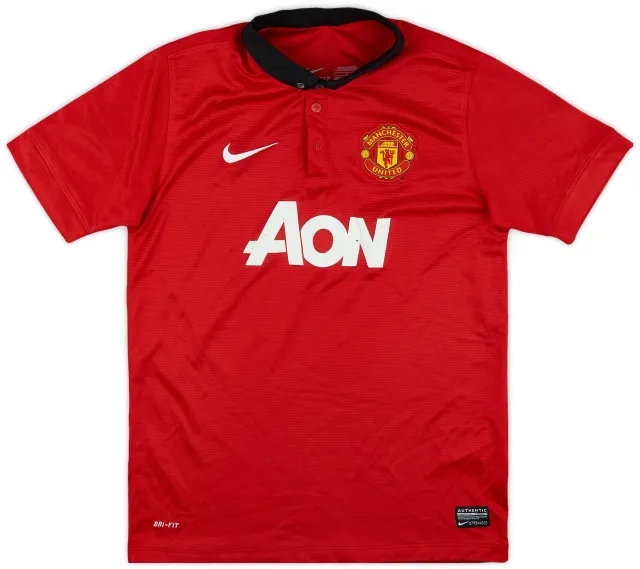 Nike 2013-14 Manchester United Home Shirt - 7/10 - (L.Boys)