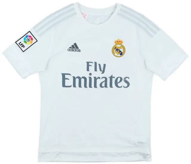 adidas 2015-16 Real Madrid Home Shirt - 7/10 - (L.Boys)