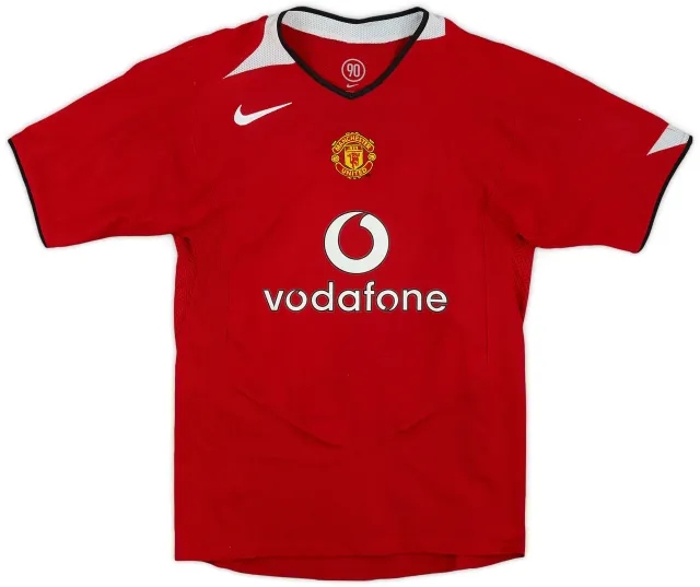 Nike 2004-06 Manchester United Home Shirt - 7/10 - (L.Boys)