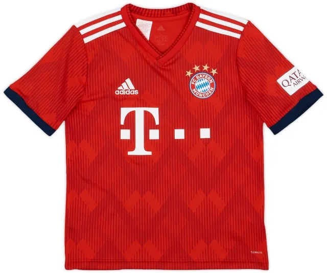 adidas 2018-19 Bayern Munich Home Shirt - 8/10 - (L.Boys)
