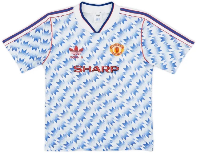 adidas 1990-92 Manchester United Away Shirt - 4/10 - (M.Boys)