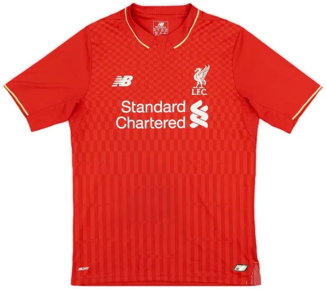 NewBalance 2015-16 Liverpool Home Shirt - 7/10 - (XL.Boys)