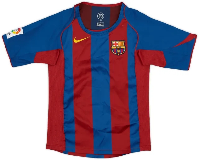 Nike 2004-05 Barcelona Home Shirt - 8/10 - (M.Boys)