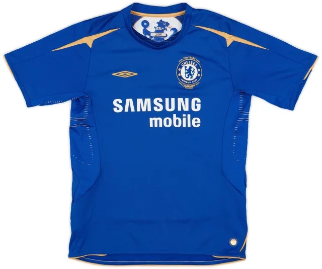 Umbro 2005-06 Chelsea Centenary Home Shirt - 8/10 - (L.Boys)