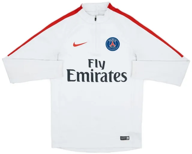 2016-17 Paris Saint-Germain Nike 1/4 Zip Training Top - 8/10 - (S)