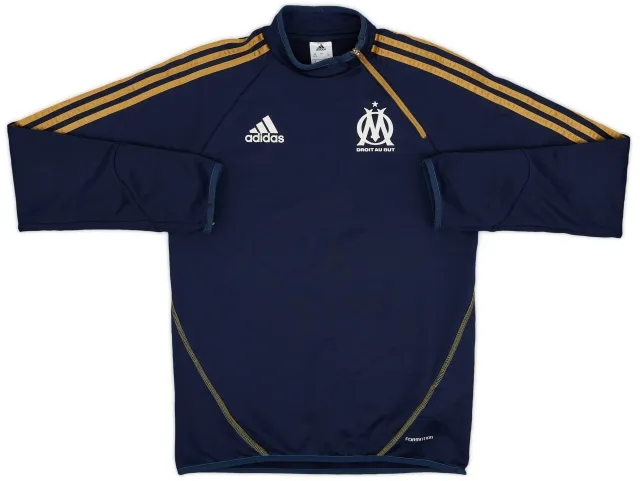 2012-13 Olympique Marseille adidas Formotion 1/4 Zip Drill Top - 7/10 - (S)