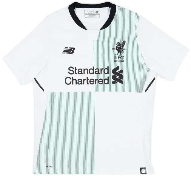 NewBalance 2017-18 Liverpool Away Shirt - 9/10 - (XL.Boys)