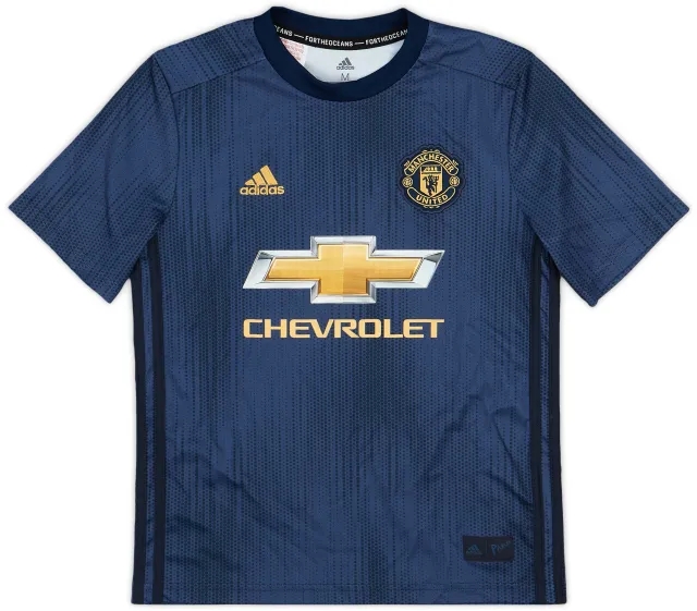 adidas 2018-19 Manchester United Third Shirt - 9/10 - (M.Boys)