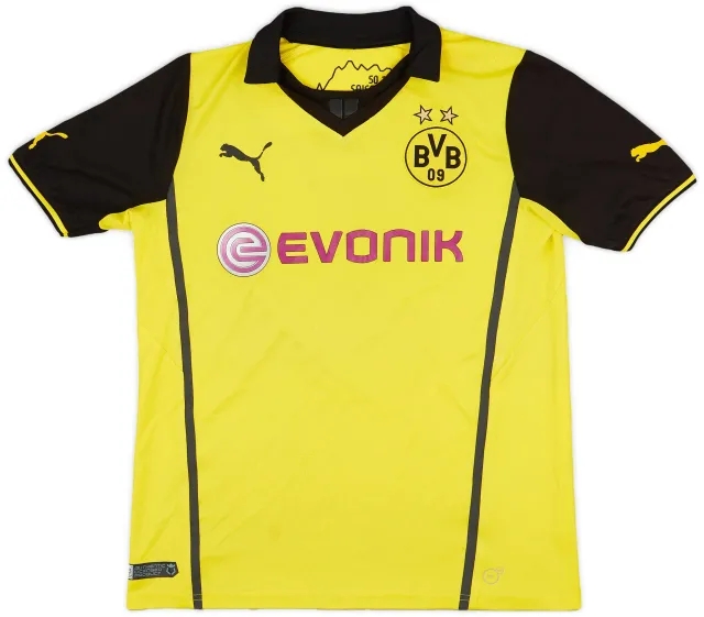 Puma 2013-14 Dortmund CL Home Shirt - 5/10 - (XL.Boys)