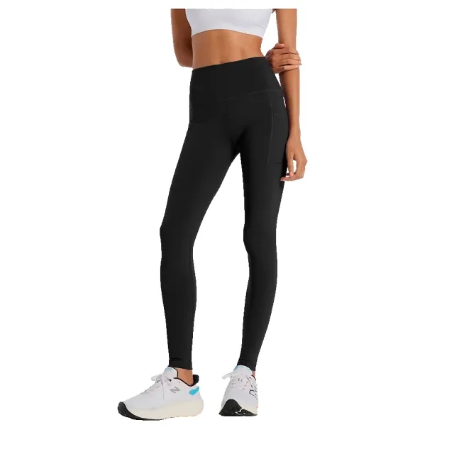 New Balance Women's NB Sleek Pocket High Rise Legging 27 in Black Poly Knit