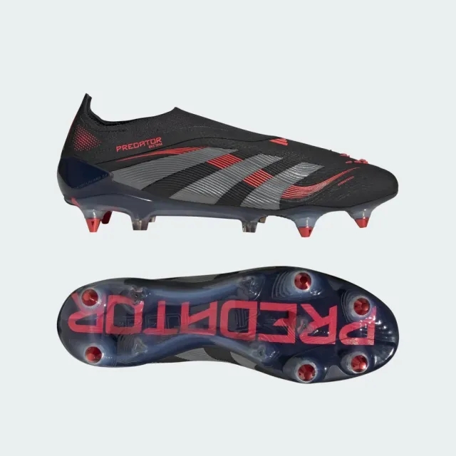 Adidas Predator Elite Laceless Sg Stealth Victory - Core Black/Grey Four/Lucid Red - ['Black']
