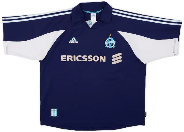 adidas 1999-00 Olympique Marseille Away Shirt Pires #7 - 6/10 - (XL)