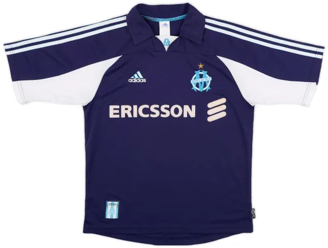 adidas 1999-00 Olympique Marseille Away Shirt Pires #7 - 7/10 - (S)