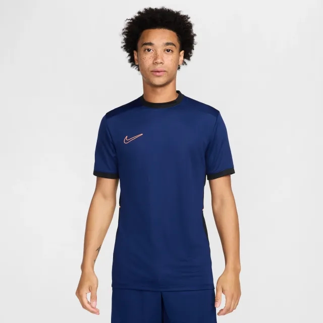 Nike Academy Men's Dri-FIT Short-Sleeve Football Top - Blue - Polyester
