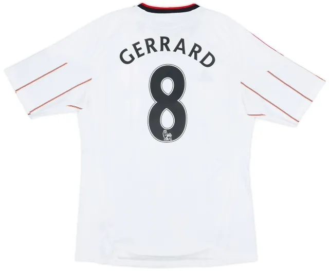 adidas 2010-11 Liverpool Away Shirt Gerrard #8 - 8/10 - (M)