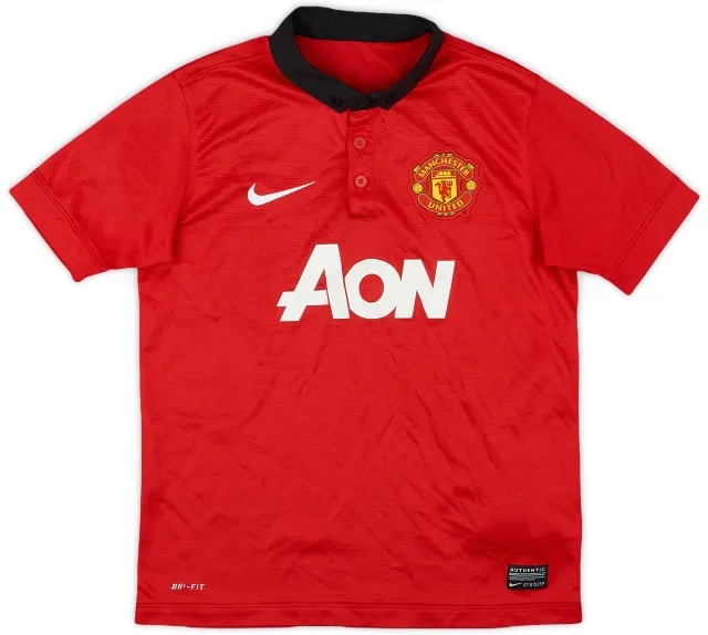 Nike 2013-14 Manchester United Home Shirt - 7/10 - (M.Boys)