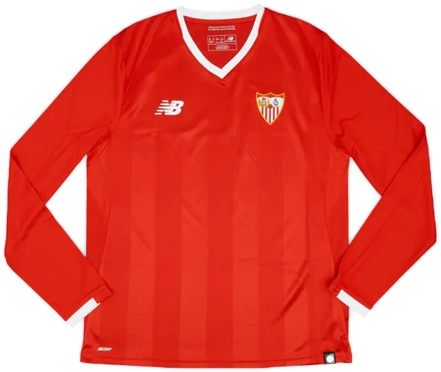 NewBalance 2017-18 Sevilla Away L/S Shirt - 10/10 - (M)