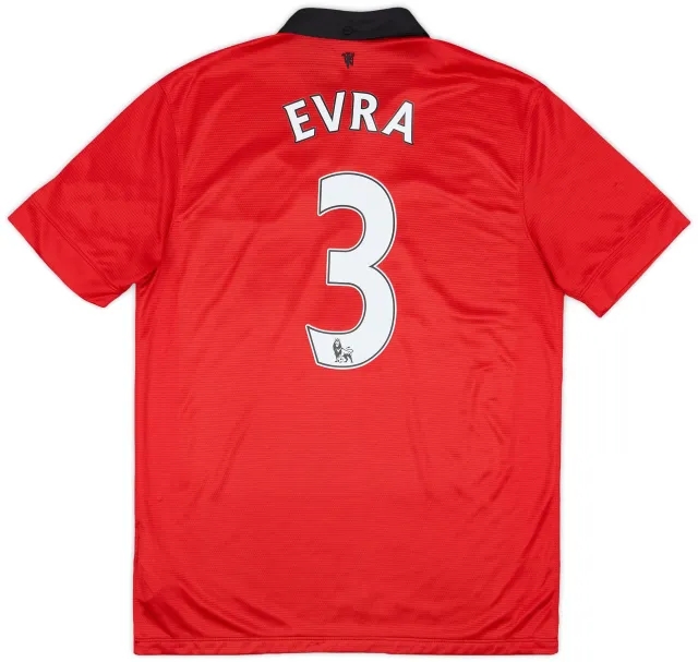 Nike 2013-14 Manchester United Home Shirt Evra #3 - 8/10 - (M)