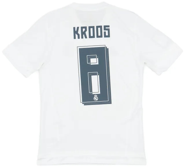 adidas 2015-16 Real Madrid Home Shirt Kroos #8 - 7/10 - (S)
