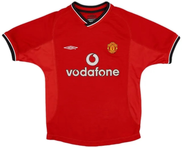 Umbro 2000-02 Manchester United Home Shirt - 9/10 - (S.Boys)