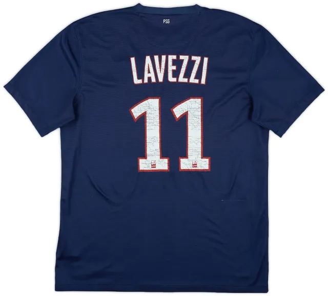 Nike 2012-13 Paris Saint-Germain Home Shirt Lavezzi #11 - /10 - (L)