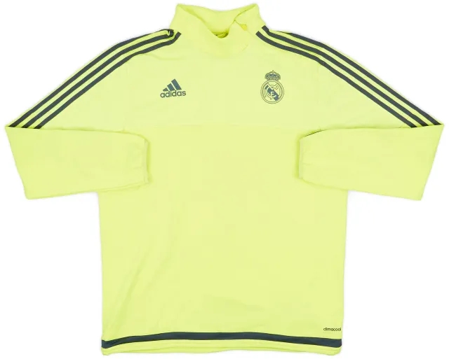 2015-16 Real Madrid adidas 1/4 Zip Drill Top - 8/10 - (L)