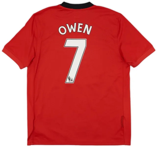 Nike 2009-10 Manchester United Home Shirt Owen #7 - 8/10 - (M)