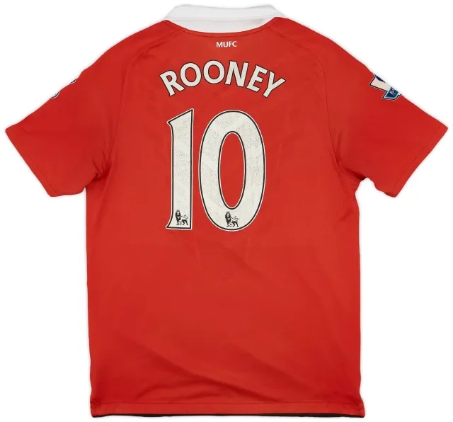 Nike 2010-11 Manchester United Home Shirt Rooney #10 - 5/10 - (M)