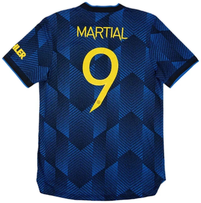 adidas 2021-22 Manchester United Authentic Third Shirt Martial #9 - 9/10 - (L)