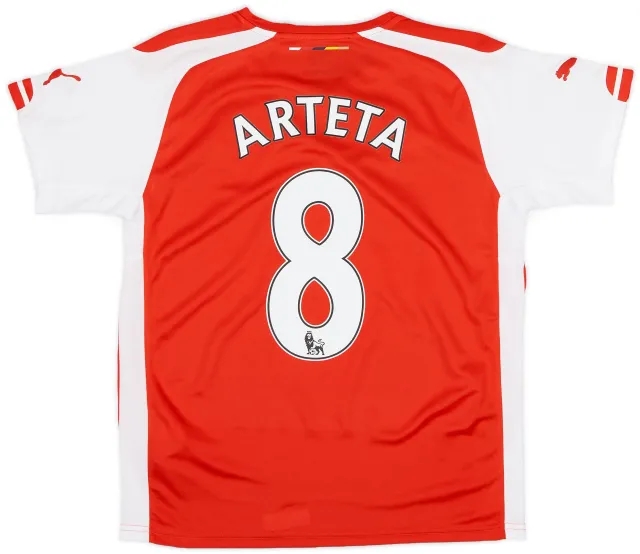 Puma 2014-15 Arsenal Home Shirt Arteta #8 (XL.Boys)
