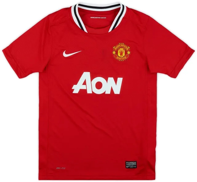 Nike 2011-12 Manchester United Home Shirt - 7/10 - (M.Boys)