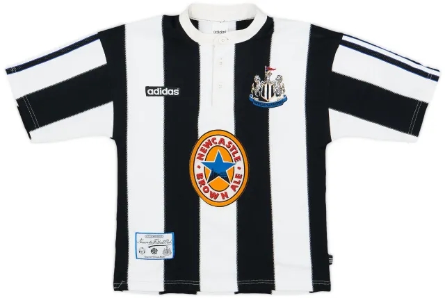 adidas 1995-97 Newcastle Home Shirt - 8/10 - (L.Boys)