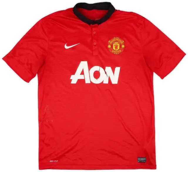 Nike 2013-14 Manchester United Home Shirt - 4/10 - (L)