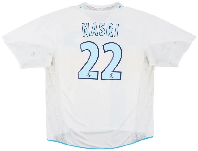 adidas 2004-05 Olympique Marseille Home Shirt Nasri #22 - 6/10 - (XL)