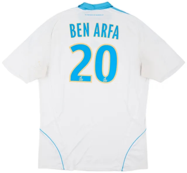 adidas 2008-09 Olympique Marseille Home Shirt Ben Arfa #20 - 6/10 - (XL)