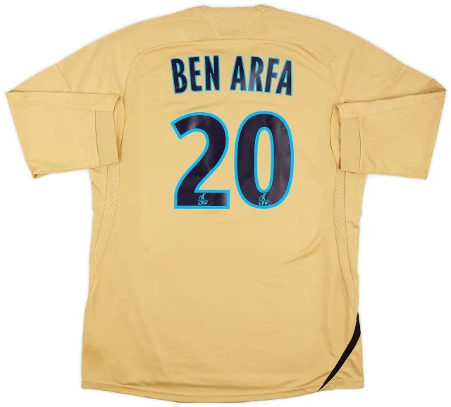 adidas 2008-09 Olympique Marseille Third Shirt Ben Arfa #20 - 8/10 - (XL)